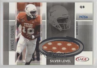 2006 SAGE - Jersey - Silver #J18 - Vince Young /50