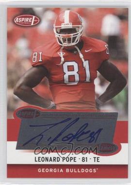 2006 SAGE Aspire - Autographs #27A - Leonard Pope