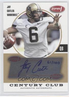 2006 SAGE Aspire - Century Club Autographed #CC-33 - Jay Cutler /100