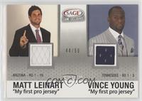 Vince Young, Matt Leinart #/50