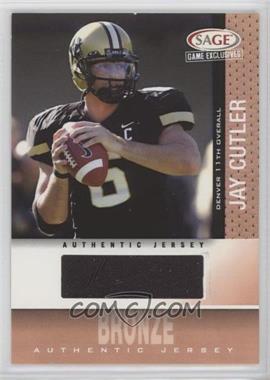 2006 SAGE Game Exclusives - Oversize Jerseys - Bronze #SJ 4 - Jay Cutler [Noted]