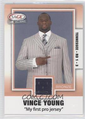 2006 SAGE Game Exclusives - Vince Young Jerseys - Bronze #VY 9 - Vince Young