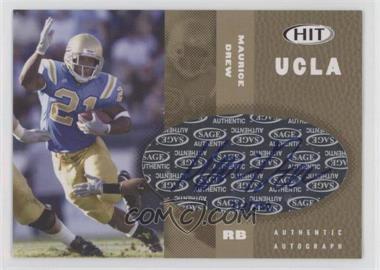 2006 SAGE Hit - Autographs - Gold #A20 - Maurice Drew /250