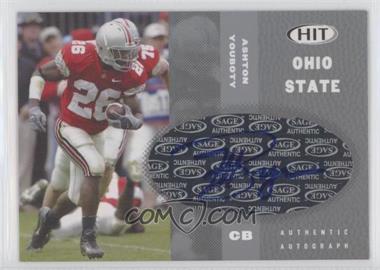 2006 SAGE Hit - Autographs - Silver #A26 - Ashton Youboty