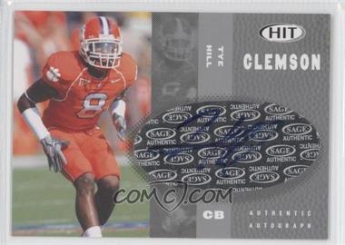 2006 SAGE Hit - Autographs - Silver #A8 - Tye Hill