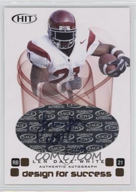 2006 SAGE Hit - Design for Success - Autographs #D-21 - LenDale White /100