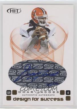 2006 SAGE Hit - Design for Success - Autographs #D-4 - Omar Jacobs /100