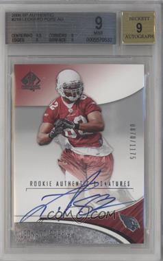 2006 SP Authentic - [Base] #210 - Rookie Authentic Signatures - Leonard Pope /1175 [BGS 9 MINT]