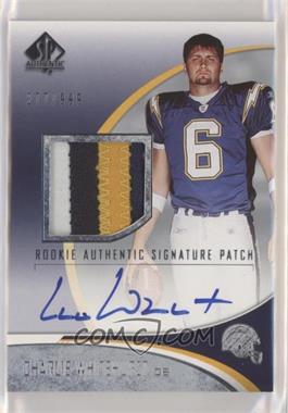 2006 SP Authentic - [Base] #231 - Rookie Authentic Signature Patch - Charlie Whitehurst /999 [EX to NM]