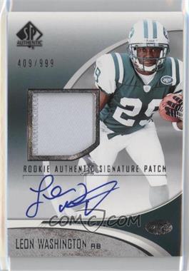 2006 SP Authentic - [Base] #242 - Rookie Authentic Signature Patch - Leon Washington /999