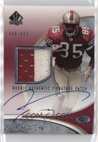 Rookie Authentic Signature Patch - Vernon Davis #/699