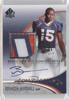 Rookie Authentic Signature Patch - Brandon Marshall #/999