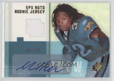 2006 SPx - [Base] - Gold #203 - Autographed Rookie Jersey - Maurice Drew /350