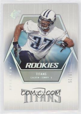 2006 SPx - [Base] - Spectrum #116 - Rookies - Calvin Lowry /25