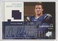 Autographed Rookie Jersey - Joe Klopfenstein #/25