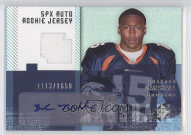 2006 SPx - [Base] #208 - Autographed Rookie Jersey - Brandon Marshall /1650