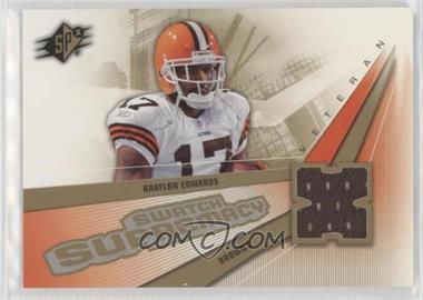 2006 SPx - Swatch Supremacy - Veteran Jersey #SW-BE - Braylon Edwards