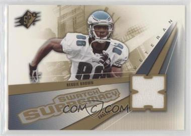 2006 SPx - Swatch Supremacy - Veteran Jersey #SW-RE - Reggie Brown