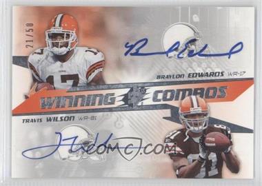 2006 SPx - Winning Combos #WC-EW - Braylon Edwards, Travis Wilson /50