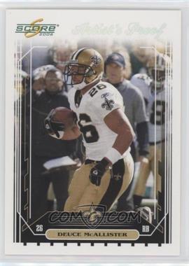 2006 Score - [Base] - Artist Proof #173 - Deuce McAllister /32 [EX to NM]