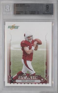 2006 Score - [Base] #331 - Matt Leinart [BGS 9 MINT]