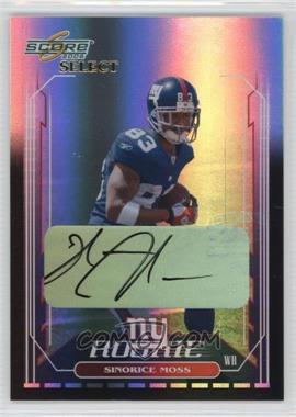 2006 Score Select - [Base] - End Zone Signatures #345 - Sinorice Moss /6