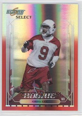 2006 Score Select - [Base] - Red Zone #353 - Greg Lee /25