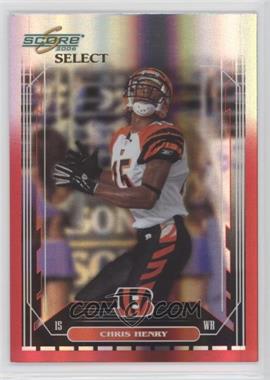 2006 Score Select - [Base] - Red Zone #57 - Chris Henry /25