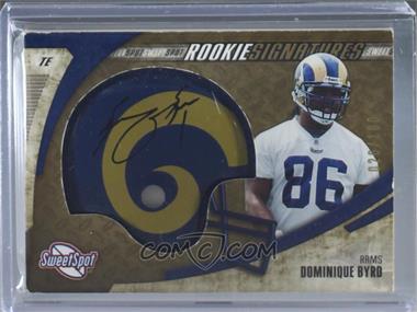2006 Sweet Spot - [Base] - Gold #237 - Rookie Signatures - Dominique Byrd /100