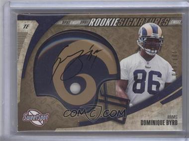 2006 Sweet Spot - [Base] - Gold #237 - Rookie Signatures - Dominique Byrd /100