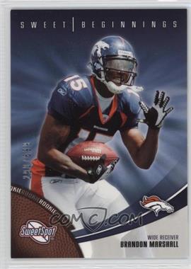 2006 Sweet Spot - [Base] #112 - Sweet Beginnings - Brandon Marshall /699