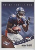 Sweet Beginnings - Brandon Marshall #/699