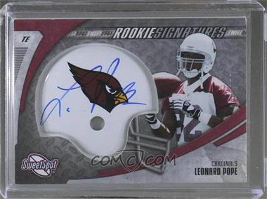 2006 Sweet Spot - [Base] #222 - Rookie Signatures - Leonard Pope /899 [Noted]