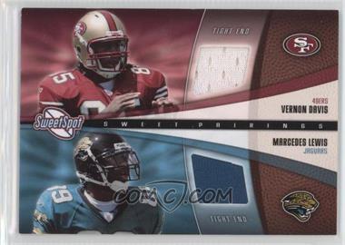 2006 Sweet Spot - Sweet Pairings Dual Jerseys #SPD-DL - Vernon Davis, Mercedes Lewis