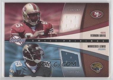 2006 Sweet Spot - Sweet Pairings Dual Jerseys #SPD-DL - Vernon Davis, Mercedes Lewis