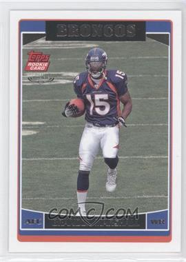 2006 Topps - [Base] - Special Edition Rookie #385 - Brandon Marshall