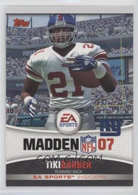 2006 Topps - EA Sports Insiders #5 - Tiki Barber