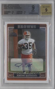 2006 Topps Chrome - [Base] - Rookie Autographs #245 - Jerome Harrison [BGS 9 MINT]