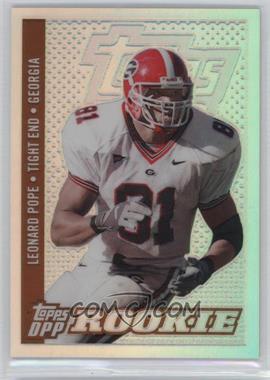 2006 Topps Draft Picks and Prospects (DPP) - [Base] - Chrome Bronze Refractor #148 - Class of 2006 Rookies - Leonard Pope /299