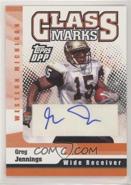 2006 Topps Draft Picks and Prospects (DPP) - Class Marks #CM-GJ - Greg Jennings