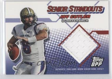 2006 Topps Draft Picks and Prospects (DPP) - Senior Standouts Relics #SS-JC - Jay Cutler