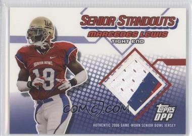 2006 Topps Draft Picks and Prospects (DPP) - Senior Standouts Relics #SS-MLE - Marcedes Lewis