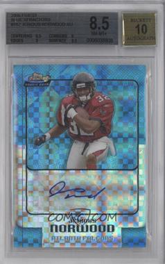 2006 Topps Finest - [Base] - Blue X-Fractor #182 - Jerious Norwood /150 [BGS 8.5 NM‑MT+]
