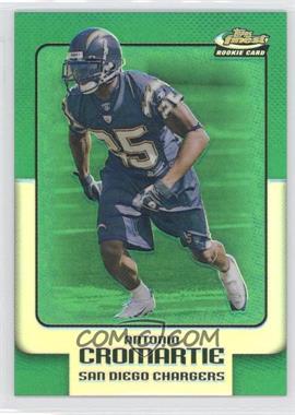 2006 Topps Finest - [Base] - Green Refractor #148 - Antonio Cromartie /199