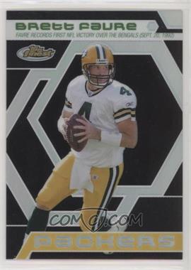 2006 Topps Finest - Finest Moments Brett Favre - Black Refractor #BF18 - Brett Favre /99