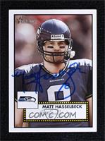 Matt Hasselbeck [BAS Beckett Auth Sticker]