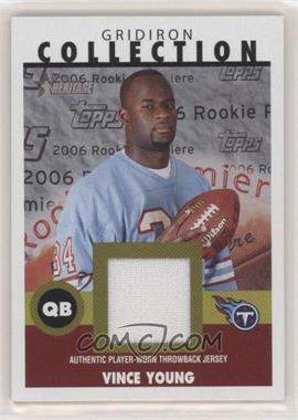 2006 Topps Heritage - Gridiron Collection Throwback Relics #GC-VY - Vince Young