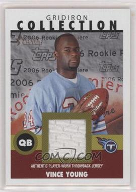 2006 Topps Heritage - Gridiron Collection Throwback Relics #GC-VY - Vince Young