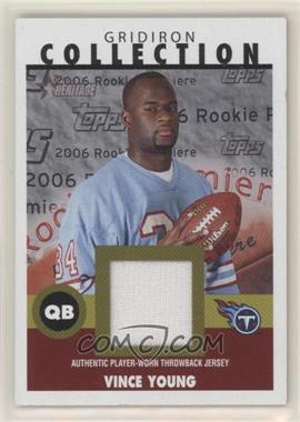 2006 Topps Heritage - Gridiron Collection Throwback Relics #GC-VY - Vince Young