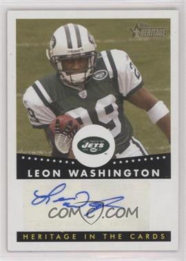 2006 Topps Heritage - Heritage in the Cards Autographs #HCA-LW - Leon Washington